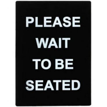 Winco SGN-802 Please Wait To Be Seated Stanchion Frame Sign