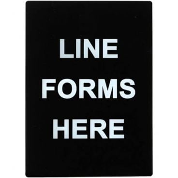 Winco SGN-803 Line Forms Here Stanchion Frame Sign