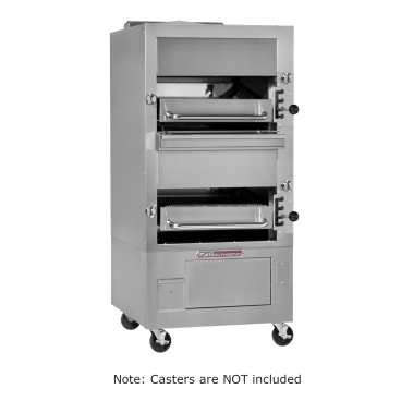 Southbend 234R_LP 34” Upright Radiant Liquid Propane Broiler With Double Deck - 120V, 180,000 BTU