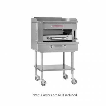 Southbend SSB-36_LP Platinum Series 36” Radiant Steakhouse Liquid Propane Broiler With Griddle Top And 2 Burners - 74,000 BTU