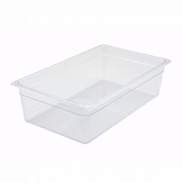 Winco SP7106 Poly-Ware 5 1/2" Deep Full Size Clear Polycarbonate Food Pan