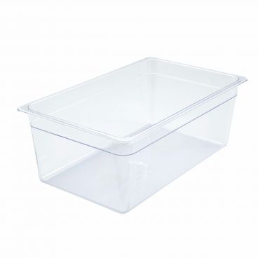Winco SP7108 Poly-Ware 7 3/4" Deep Full Size Clear Polycarbonate Food Pan
