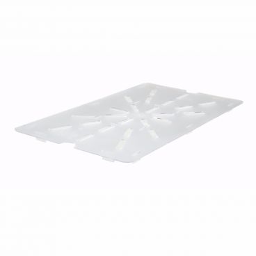 Winco SP71DS Poly-Ware Full Size Clear Polycarbonate Drain Shelf