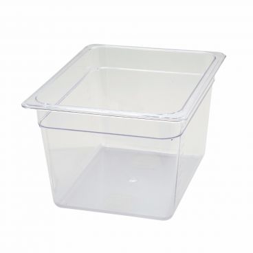 Winco SP7208 Poly-Ware 7 3/4" Deep 1/2 Size Clear Polycarbonate Food Pan