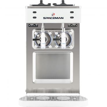 Spaceman 6455-C 2-Bowl 16-Liter Mid-Capacity Countertop Slushy / Granita / Frozen Beverage Machine With Two 8L Hoppers, 2 Dispensers And Mechanical Controls, 110-115V 1-phase
