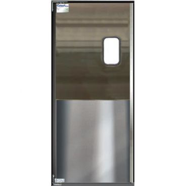 Curtron SPD-30-SS-3096 30" x 96" Service-Pro Series 30 Stainless Steel Swinging Door