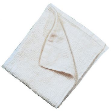 Spill Stop 1007-0 White 16" x 19" Cotton Bar Towel