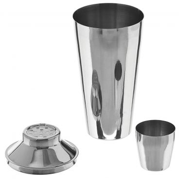 Spill-Stop 103-02 Stainless Steel 28 Oz. 3-Piece Shaker Set