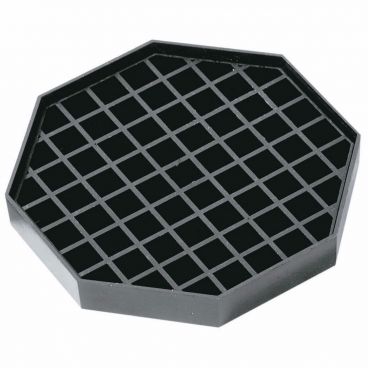 Spill-Stop 1452-B 6" Black Octagonal Drip Catcher with Removable Grid