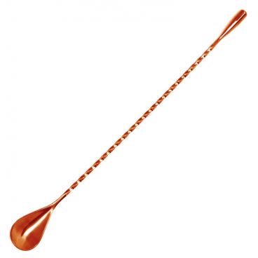 Spill-Stop 830-13 Copper-Plated 11-4/5" Droplet Mixing Bar Spoon