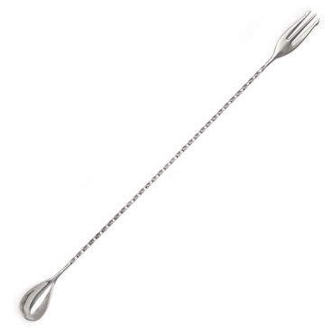 Spill-Stop 840-21 Stainless Steel 15-3/4" Trident Mixing Bar Spoon
