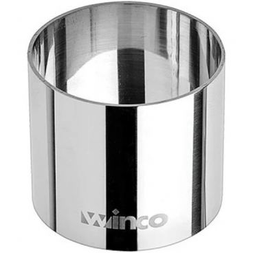 Winco SPM-21R 2" x 1 3/4" Round Stainless Steel Culinary Pastry Mold