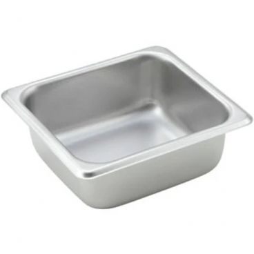 Winco SPS2 2 1/2" Sixth Size Solid Steam Table Pan / Hotel Pan - 25 Gauge