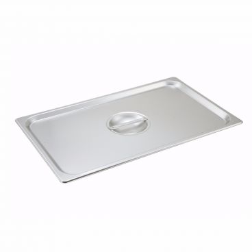 Winco SPSCF Full Size Stainless Steel Solid Steam Table / Hotel Pan Cover