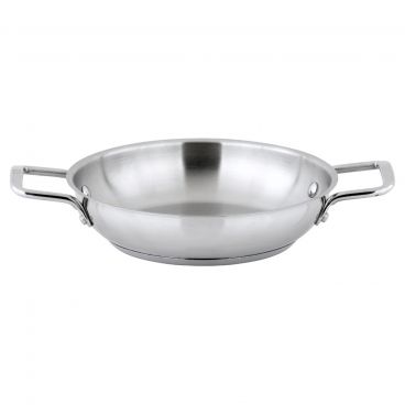Winco SSOP-9 Stainless Steel 9 1/2" x 2" Round Omelet Pan