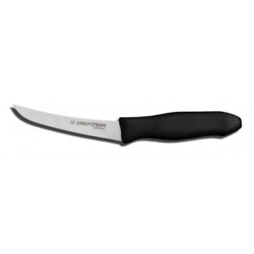 Dexter Russell 26043 6" Sani-Safe Stiff Curved Boning Knife with Black Handle