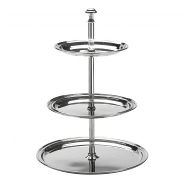 American Metalcraft STS3 3 Tier Stainless Steel Display Stand