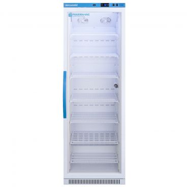 Summit ARG15PV Accucold Glass-Door 23 3/8" Wide Pharma-Vac Performance Series Upright Medical Vaccine Refrigerator With Antimicrobial Handle And 15.0 Cubic ft Capacity, 115V