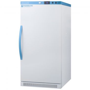 Summit ARS8PV Accucold Solid-Door 23 3/8" Wide Pharma-Vac Performance Series Upright Medical Vaccine Refrigerator With Antimicrobial Handle And 8.0 Cubic ft Capacity, 115V