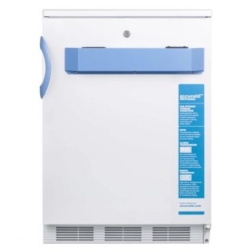 Summit VT65MLBI7MED2 Accucold 33.75" x 23.63" x 23.5" White Pharmaceutical Undercounter Freezer - 3.2 Cu. Ft.
