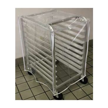 Curtron SUPRO-14-EC-1/2 - 23 x 28 x 33" Protecto 12-mil Clear PVC Economy Rack Cover
