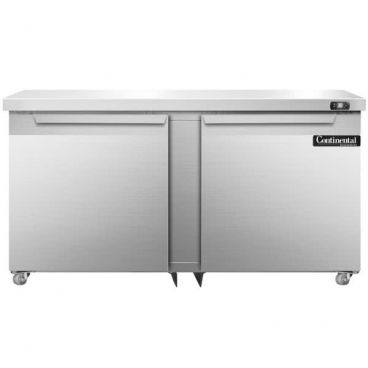 Continental Refrigerator SW60N-U 60" Undercounter Refrigerator With 2 Solid Doors And 17.0 Cubic Foot Capacity, 115 Volts