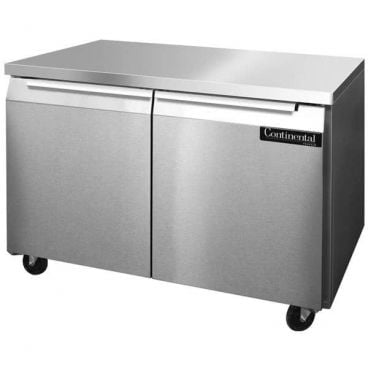 Continental Refrigerator SWF48N 48" Worktop Freezer With 2 Solid Doors With 13.4 Cubic Foot Capacity, 115 Volts
