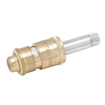 T&S Brass 011311-25 RTC Hot 3" Long Cerama Cartridge With Internal Check Valve Without Bonnet And 10-32 UN Female Thread For All T&S Faucets