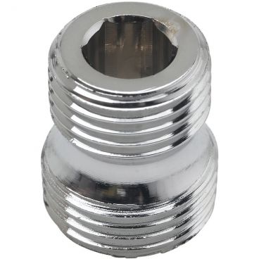 T&S Brass 055A Chrome-Plated Brass 1/2" NPT Male x 3/4" -14 UN Male Adapter For Pre-Rinse Spray Hose