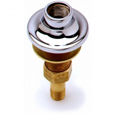 T&S Brass B-0430 Brass 4 1/4" Long 2" Diameter Horizontal Swivel/Rigid Base Flange Assembly With 1/2" NPT Lock Nut And Washer And EZ-K Kit To Convert Ridgid Riser To EasyInstall