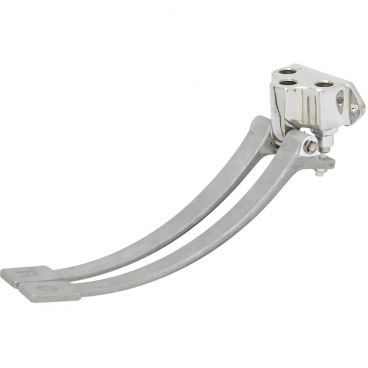 T&S Brass B-0504 Wall-Mount Double Foot Pedal Valve With Polished Chrome-Plated Brass Body And Pedals