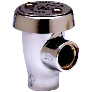 T&S Brass B-0968 Chrome-Plated Brass 3/8" NPT Female Inlet And Outlet Atmospheric Vacuum Breaker
