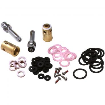 T&S Brass B-6K Repair Parts Spindle Kit For Eterna Cartridge Spindles With RTC Right And LTC Left Spindle With All Inserts, Washers, Gaskets, Screws, And Seals