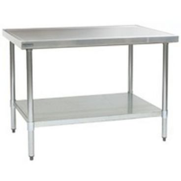 Eagle Group T2424EM 24" x 24" Stainless Steel 14 Gauge Work Table with Galvanized Undershelf