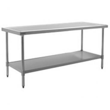 Eagle Group T2424SEM 24" x 24" Stainless Steel 14 Gauge Work Table with Undershelf