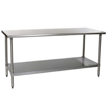 Eagle Group T2430SE 24" x 30" Stainless Steel 14 Gauge Work Table with Undershelf