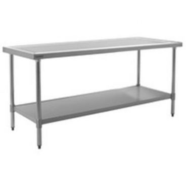 Eagle Group T2430SEM 24" x 30" Stainless Steel 14 Gauge Work Table with Undershelf