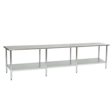 Eagle T4884E Stainless Steel 48 Inch x 84 Inch Work Table w/ Undershelf