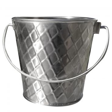 Tablecraft 10041 Lattice Collection™ Stainless Steel Serving Pail, 16.5 oz.