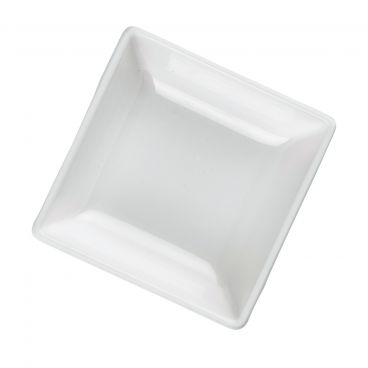 Tablecraft 10316W 2-1/2 oz White Square Mini Melamine Bowl