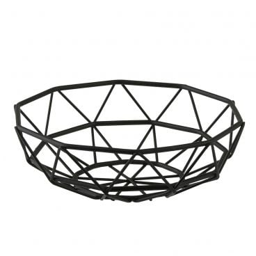 Tablecraft 10462 Delta Series Wire Basket, 6" x 2"