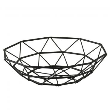 Tablecraft 10463 Delta Series Wire Basket, 8" x 2"