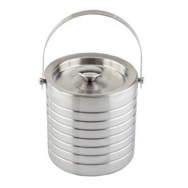 Tablecraft 10700 55 oz Brushed Stainless Steel Ice Bucket