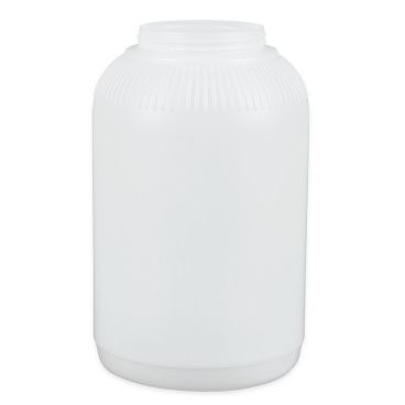 Tablecraft 1128J One Gallon White Plastic Condiment Container with 89MM Top Opening