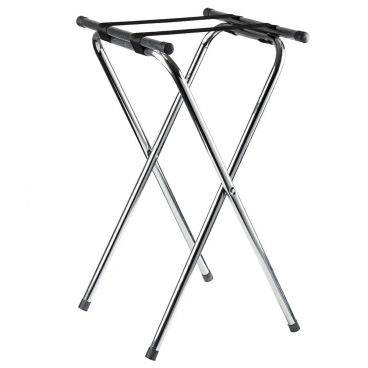 Tablecraft 24 31" Double Bar Chrome Plated Tray Stand