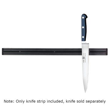 Tablecraft 2913P Black 13 1/2" x 1 5/8" x 7/8" Magnetic Plastic Knife Holder / Strip
