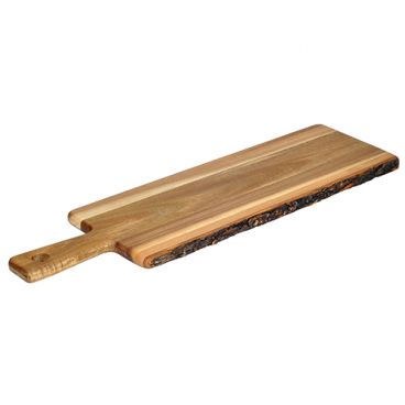 Tablecraft ACAPB2006 20" x 6" x 5/8" Acacia Wood Rectangular Paddle Serving Board