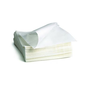 Tablecraft ACP7 7" x 6-1/2" Grease Resistant White Liner for Cone Baskets