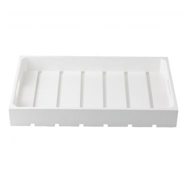 Tablecraft CRATE11W Full Size White Wooden Gastronorm Crate