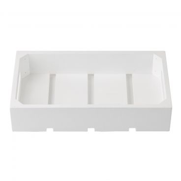 Tablecraft CRATE13W Third Size White Wooden Gastronorm Crate